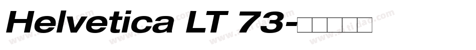 Helvetica LT 73字体转换